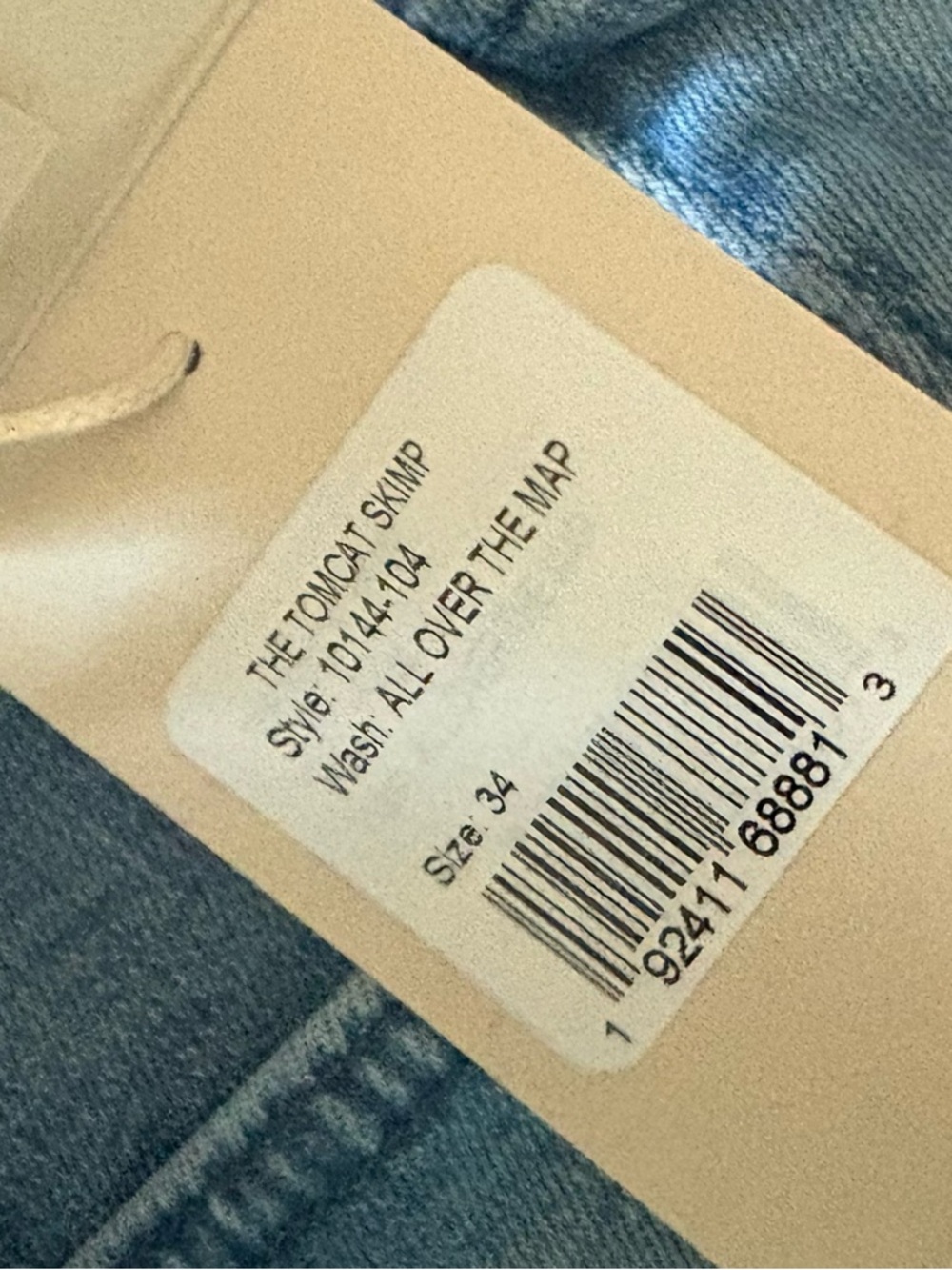MOTHER TomKat  Light Blue Denim Jeans size 34 new with tags - Picture 2 of 7